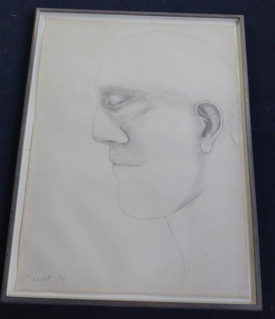 § Dame Elisabeth Frink RA (1930–1993) Head 1976 30.75 x 22in.